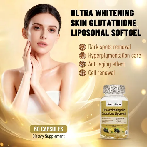 Miniatura 2 de Ultra Blanqueamiento de la Piel Glutatión Liposomal Softgel, 60 Cápsulas Suplemento para removedor de manchas oscuras, renovación celular