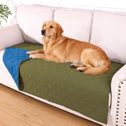 Miniatura 84 de hyha Manta impermeable para perros, manta reversible para cama de mascotas, funda suave para sofá/sillón lavable para perros, fundas impermeables