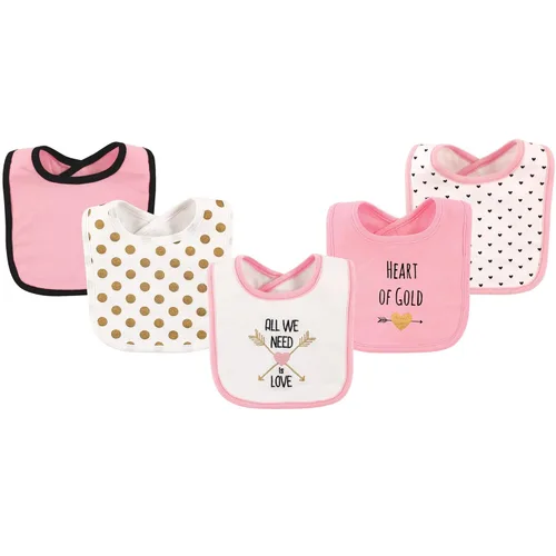 Miniatura 20 de Hudson - Babero unisex de algodón para bebé, baberos de algodón, talla única , Cactus rosa