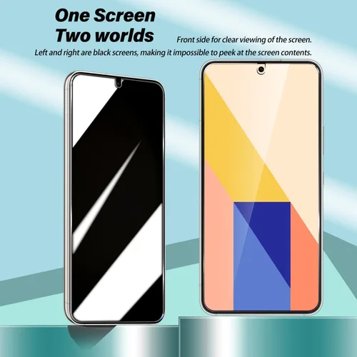 Miniatura 6 de BIGFACE Protector de pantalla de vidrio templado con privacidad para Galaxy S23 + protector de lente de cámara [2 + 2 unidades] [antiarañazos]