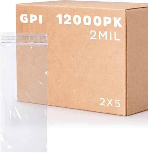 Miniatura 14 de GPI - Bolsas con cremallera de 2 x 6 pulgadas, 1000 unidades, 2 mil, bolsas de plástico transparente con cierre de cremallera, con cierre de cierre