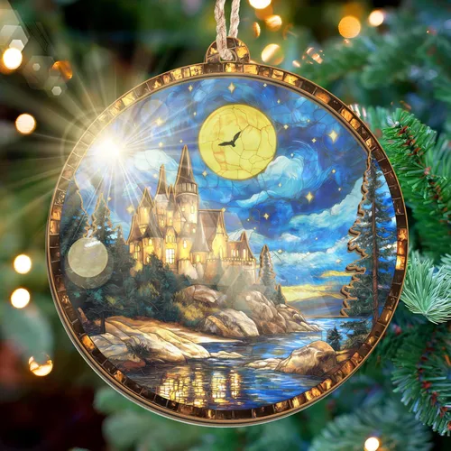 GEEMBI Regalos de fantasía de Navidad para mujeres y hombres – Adornos de Navidad de atrapasoles 2025 – Decoración de fantasía de noche mágica,