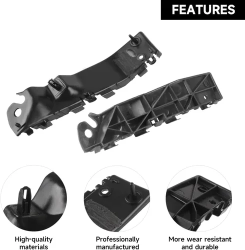 Miniatura 6 de 1 par de soporte de parachoques delantero izquierdo y derecho compatible con Ford Explorer 2011-2015 para Ford Police Interceptor Utility 2013-2015