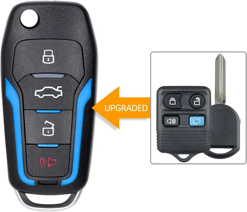 Miniatura 2 de Llavero de reemplazo 2 paquete, llave sin llave para auto, compatible con Ford Mustang Explorer Edge Fusion F150 F250 F350 Mazda Mercury Lincoln