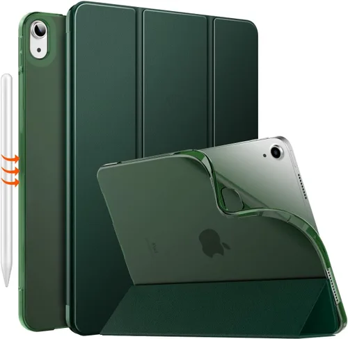 Miniatura 21 de MoKo para iPad Air de 11 pulgadas, funda para iPad Air de 7ª/6ª generación M3/M2 2025/2024, iPad Air de 5ª/4ª generación de 10.9" 2022/2020, Rojo