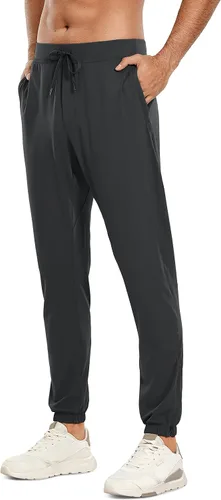 CRZ YOGA Pantalones deportivos de golf elásticos en 4 direcciones para hombre con bolsillos de 283032 pulgadas, pantalones de trabajo para gimnasio,