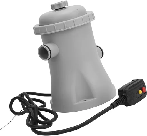 Miniatura 9 de Yunseity Bomba de filtro de cartucho transparente para piscina, bomba de filtro de piscina ABS 330 galones de bajo ruido para uso residencial