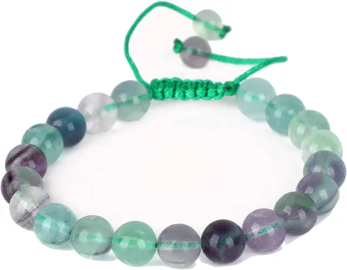 Miniatura 69 de AD Beads Pulseras de piedras preciosas unisex de 0.315 pulgadas (0.315 in), macramé curativo ajustable de 7 a 9 pulgadas Usa esta pulsera