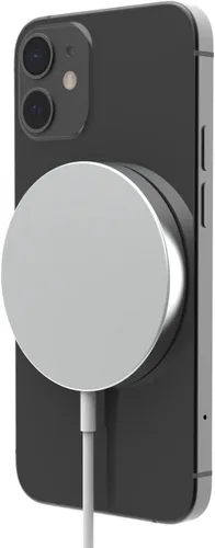 PureGear Almohadilla de carga inalámbrica rápida redonda de 15 W con certificación Qi para iPhone 13 / 13 Pro / 13 ProMax / 12/12 Pro funciona con