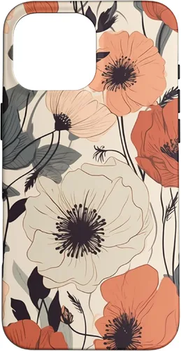 Miniatura 19 de Funda para iPhone 12/12 Pro Minimal Poppy Flower Boho Floral Cute Aesthetic