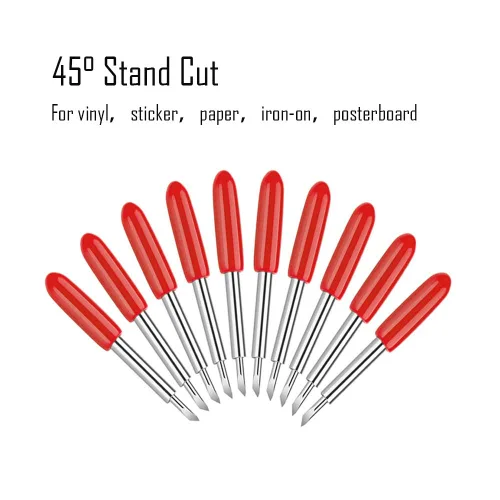 Miniatura 2 de 30 cuchillas de corte estándar de 45 grados, cuchillas de repuesto compatibles con Explore 4/3/Air 2/Air/Air One/Maker