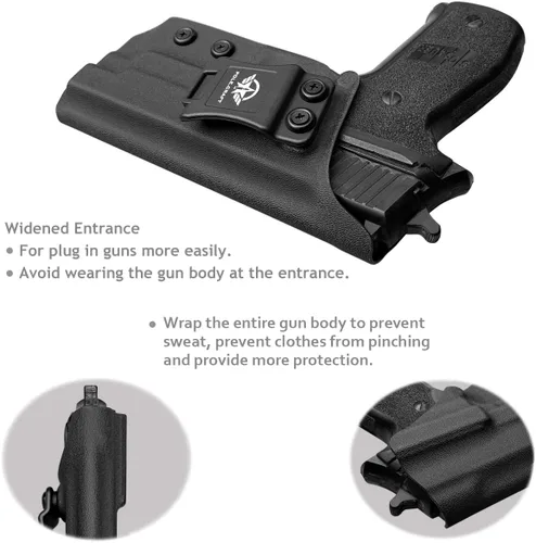 Miniatura 7 de Funda para Sig P226 IWB / OWB Kydex: Sig Sauer P226 de tamaño completo de 4.4'' de cañón - Portador oculto en la cintura interior / Portador