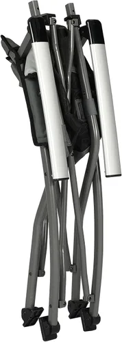 Miniatura 13 de TIMBER RIDGE Silla plegable de campamento para adultos, sillas plegables de aluminio con respaldo alto con organizador de tazas y reposacabezas