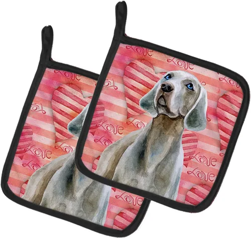 Miniatura 75 de Caroline's Treasures BB9655PTHD - Juego de soportes para ollas de cocina resistentes al calor, almohadillas calientes para horno, 7 1/2 x 7 1/2