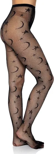Miniatura 4 de Leg Avenue womens Dark Alternative Fishnet Tights