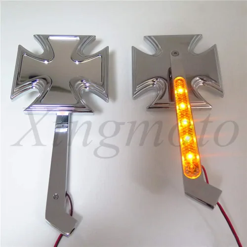 Miniatura 4 de NBX- MT204+TTT004- Retrovisor LED de señal de giro de la motocicleta Espejos cruzados malteses compatibles con Suzuki GSXR 600 700