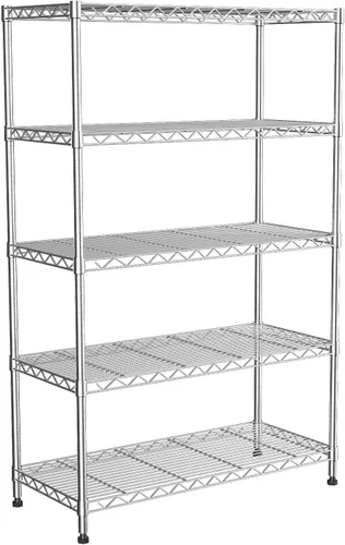 Miniatura 12 de Estantería resistente de 5 niveles, 30 pulgadas de ancho x 14 pulgadas de profundidad x 62 pulgadas de alto, estantería de metal con ruedas