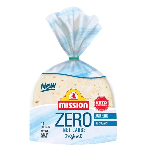Miniatura 4 de Mission Zero Net Carb Tortillas de harina originales – 0.00 oz de carbohidratos netos – Certificado Keto – 4.5 pulgadas – 14 unidades, 8.89 onzas