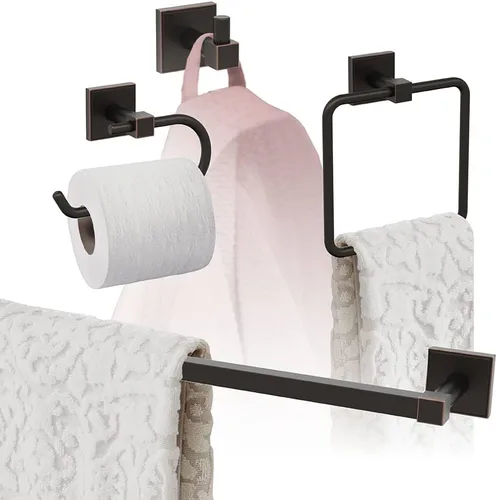 Miniatura 8 de Amerock Níquel cepillado Appoint 5 piezas Juego de accesorios de baño