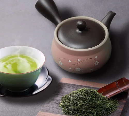 Miniatura 4 de Japanese Green Tea Co. Tetera japonesa de arcilla roja para té verde (9 onzas), tetera tradicional de arcilla fabricada en Tokoname con diseño