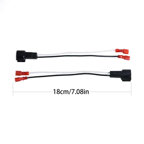 Miniatura 2 de HSTECH 72-4568 2 pares (paquete de 4) arnés de altavoz para vehículos motorizados generales seleccionados adaptadores totales
