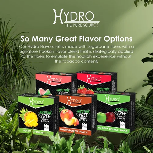 Miniatura 7 de Hydro Paquete de sabores de cachimba, sin tabaco y sin nicotina, juego de menta con sabor a cachimba, fresco, refrescante, natural, de larga