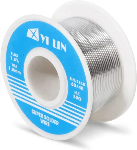 Miniatura 10 de YI LIN 60/40 Soldadura 3.53 oz de estaño plomo colofonia núcleo alambre de soldadura para soldadura eléctrica (0.031 in/3.53 oz)