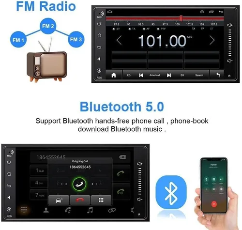 Miniatura 5 de 4+64G Android 13 Radio de coche para Ford F150 2009-2014 F-150, pantalla táctil de 9 pulgadas inalámbrica 2 Din Carplay Android Radio estéreo