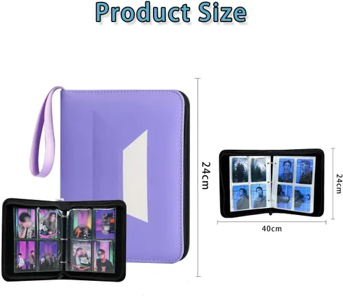 Miniatura 2 de Carpeta para Tarjetas Fotográficas 400 Bolsillos Álbum Portador de Tarjetas de Fotos Colección Mercancía para Fanáticos del Army Regalos