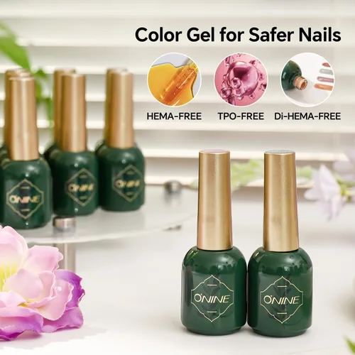 Miniatura 5 de 3Free - Juego de esmaltes de uñas de gel – 0.35 oz colección Nude Blue, sin HEMA, sin TPO y sin dihema, esmalte de gel no tóxico UV LED para pieles