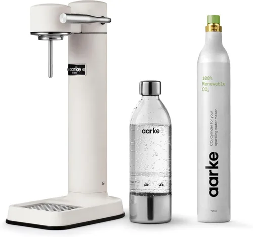 Miniatura 13 de Aarke Carbonator lll con cilindro de CO2, máquina de agua con gas y carbonatación, acero inoxidable con botella reutilizable PET sin BPA, volumen