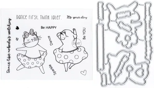 Miniatura 9 de DzIxY Bear Hedgehog Seal Fox Sellos transparentes y troqueles de corte de metal para hacer tarjetas, kit de papel para álbumes de recortes, 29