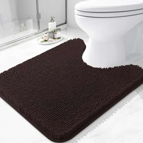Miniatura 38 de Arotive Alfombras de baño de felpilla extrasuaves y absorbentes, de 24 x 16 pulgadas, lavables a máquina, parte trasera de goma antideslizante