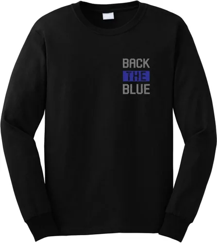 Miniatura 2 de Back The BlueUSA Flag Police Lives Matter - Camiseta de manga larga