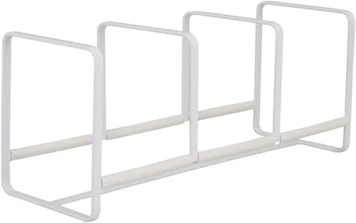 Miniatura 5 de Yamazaki 3147 Home Tower - Organizador de platos, estante de almacenamiento ancho para armarios de cocina, blanco, pequeño