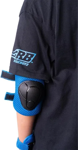 Miniatura 5 de Rude Boyz - Juego de almohadillas para casco de bicicleta, rodilleras, coderas, muñequeras para niños y niñas Azul