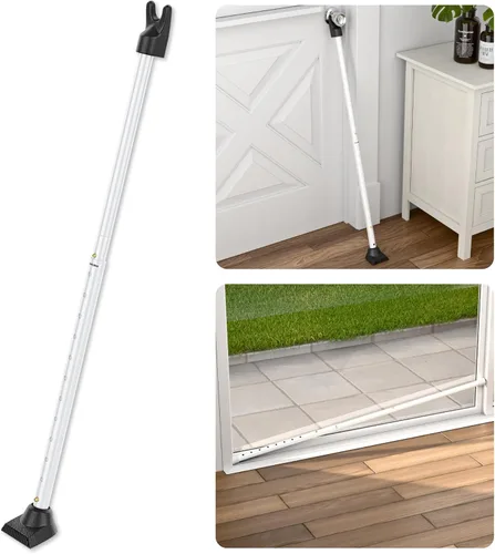 Miniatura 14 de SECURITYMAN Barra de Seguridad 2 en 1 para Puerta y Barra de Seguridad para Puerta Corrediza de Patio (Paquete de 2) con Tapas Intercambiables