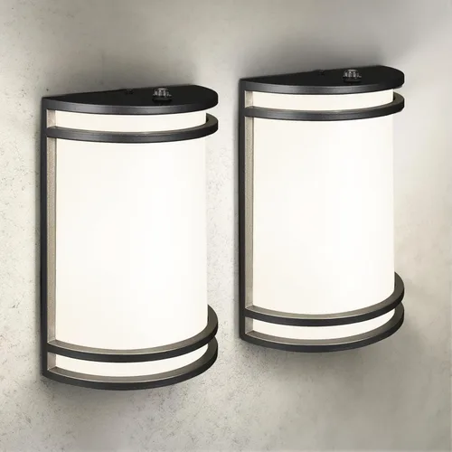 Miniatura 19 de ASD Lámpara LED de montaje en pared para exteriores e interiores de 10 pulgadas con sensor de movimiento, iluminación de pared de níquel cepillado