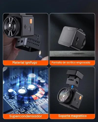Miniatura 8 de VANTRUE E1 Lite - Cámara de tablero para vehículo, WiFi, GPS, 1080P, control de voz, visión nocturna, modo de estacionamiento de 24 horas, detección