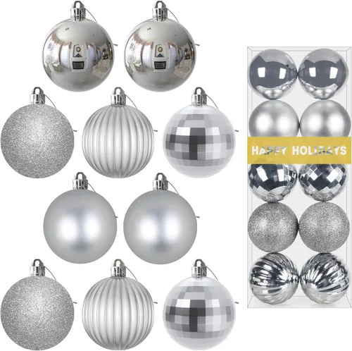 Miniatura 139 de Bolas de Navidad Grandes de 3.2" en Azul Bebé - Adornos para Árbol de Navidad, Bolas Colgantes Inastillables para Cumpleaños, Halloween, Boda