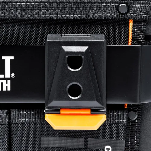Miniatura 7 de ToughBuilt ClipTech Series - Bolsa de herramientas de boca masiva de 12 pulgadas, diseño de cuerpo duro de apertura amplia con 25 bolsillos, base