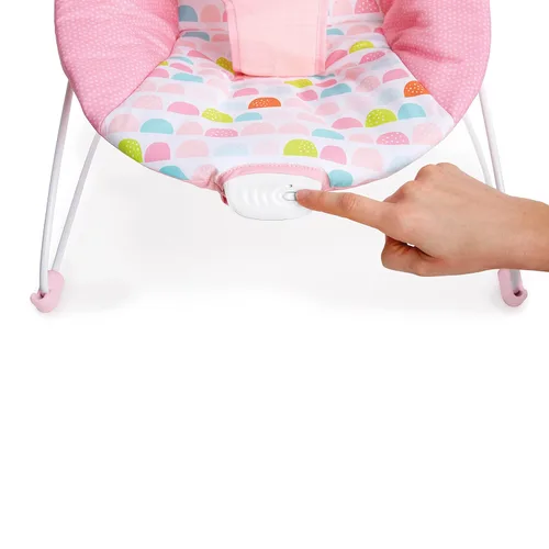 Miniatura 3 de Bright Starts Silla Mecedora para Bebé con Vibraciones Relajantes - Asiento para Bebés - Desmontable - Barra de Juguetes, Pies Antideslizantes, 0-6