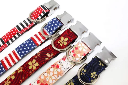 Miniatura 5 de Collar para perros, collar de diseño de algodón, lindos collares de flores para hembras y cachorros, para perros pequeños, medianos y grandes