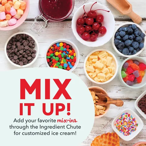 Miniatura 5 de Dash Deluxe Fabricante de Helado y Gelato - Fabricante de Postres Caseros con Batido de Un Toque - Diseño Ahorrador de Espacio y Fácil de Limpiar