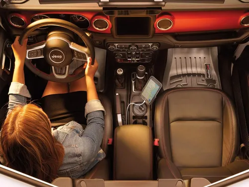 Miniatura 4 de WeatherTech CupFone con extensión – Soporte ajustable y universal para teléfono móvil con portavasos para coche y camión – Mejor diseño para carga