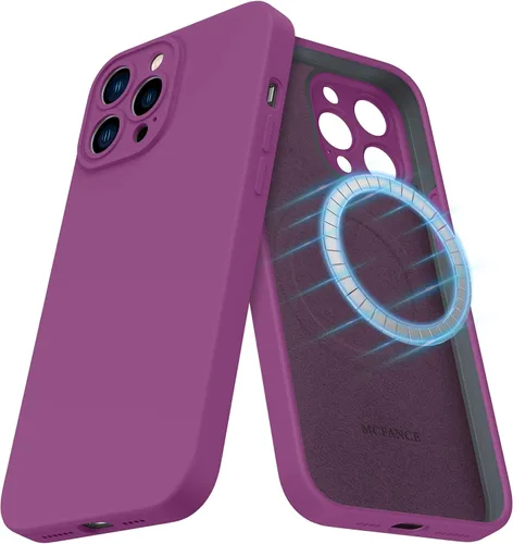 Miniatura 76 de Funda de silicona con soporte para iPhone 17 Pro [compatible con MagSafe] [Protección completa de la cámara] (6.3 pulgadas 2025), fundas de teléfono