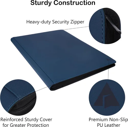 Miniatura 5 de Premium 2300 bolsillos Carpeta para tarjetas, álbum grande de 36 bolsillos con más de 2000 tarjetas sin anillas - Carpeta con carga lateral