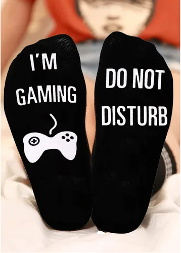 Miniatura 6 de Regalos novedosos calcetines no molestar, estoy jugando, calcetines divertidos, regalos para niños adolescentes, niños, hombres, mujeres, amantes