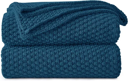 Miniatura 24 de Longhui bedding - Manta de punto amarilla brillante para sofá, suave, acogedora, lavable a máquina, 100% algodón, manta de punto para sofá, pesada