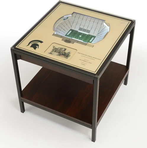 Miniatura 25 de YouTheFan NCAA - Mesa auxiliar iluminada StadiumView de 25 capas